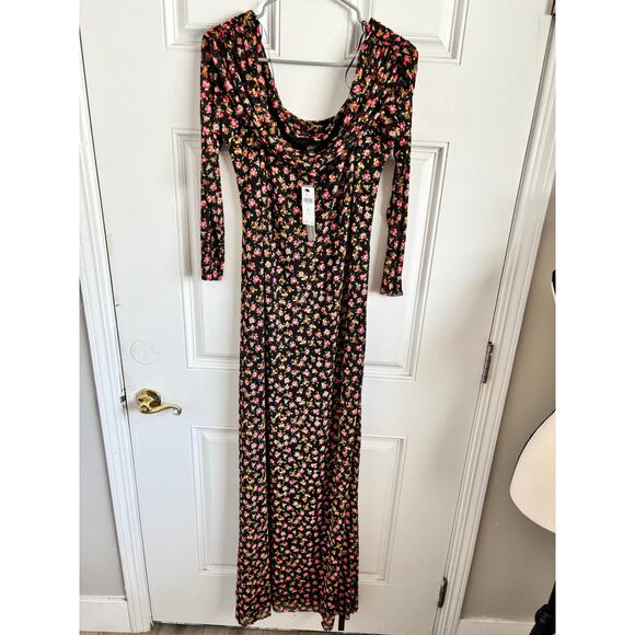 NWT Anthropologie AFRM long sleeve floral maxi dress - size 2x - Picture 5 of 5